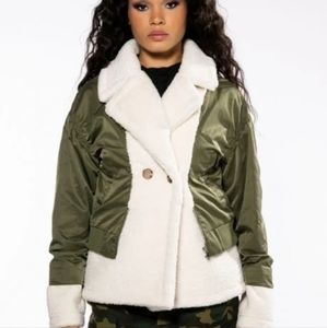 AKIRA - Mixed Teddy and bomber sz L